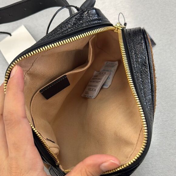 Gucci Brown and Black Belt Bag with Signature Webbing - Picture 7 of 11